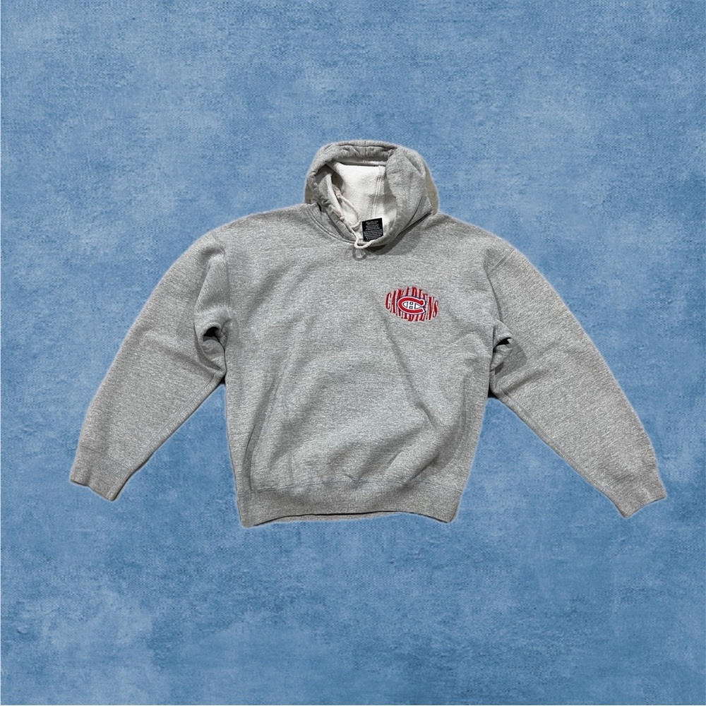 STARTER Montreal Canadiens Gray Hoodie Sz M